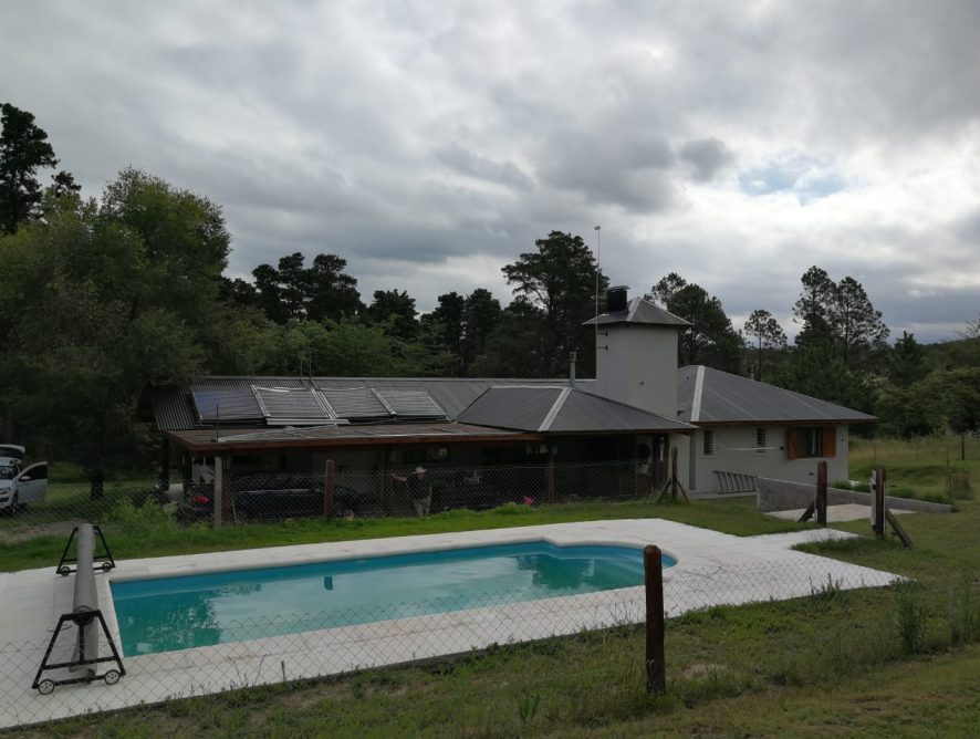 Piscina climatizada en Los Reartes